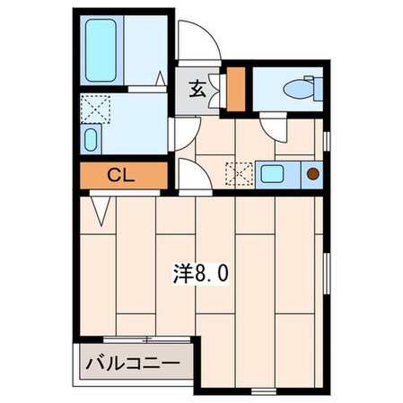 メープルハイツの物件間取画像